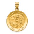 thumbnail image 1 of FB Jewels 14K Yellow Gold Saint Michael Medal Pendant, 1 of 4