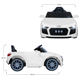 thumbnail image 2 of Carro Eléctrico Niños Aeiou B008 Audi Tactopiel Llantas Eva Blanco, 2 of 8