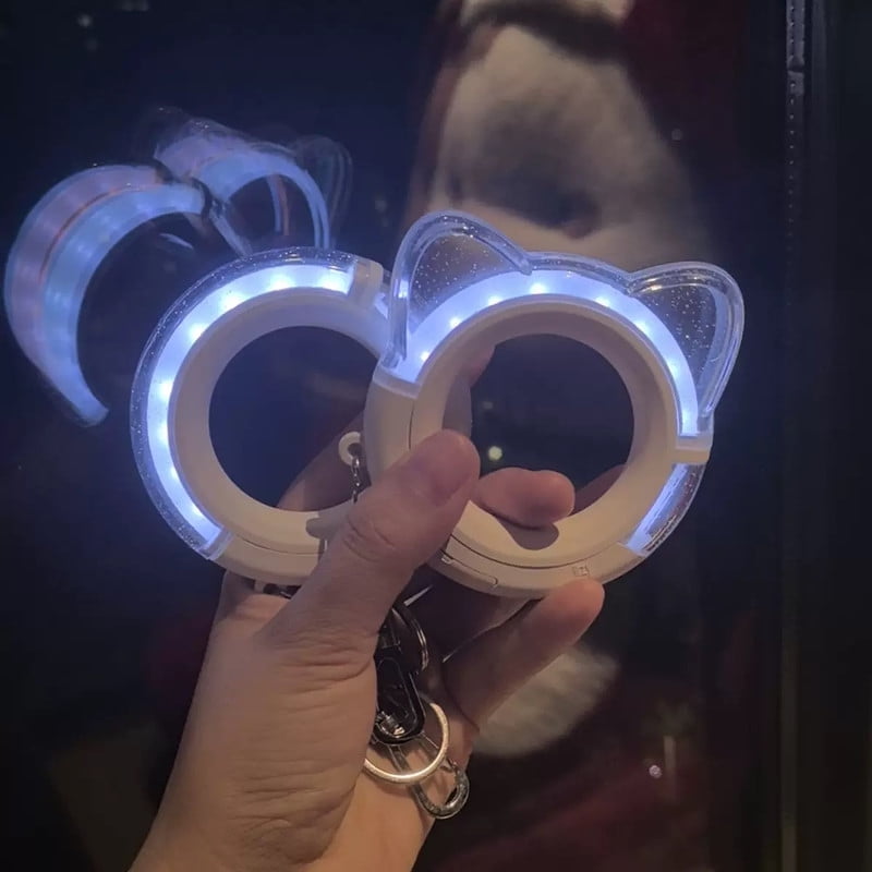 ITZY Lightstick Keychain,K-pop Keyring Pendant Bag Accessories Merch Gift (Built-in Battery)
