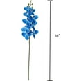 thumbnail image 2 of Large Artificial Phalaenopsis Orchid Stem with 9 Flowers - EpicGadget 38" Tall Blue Silk Orchid Artificial Flower Orchid Floral Arrangements for Home Kitchen Living Room Office Centerpieces (1 Piece), 2 of 5