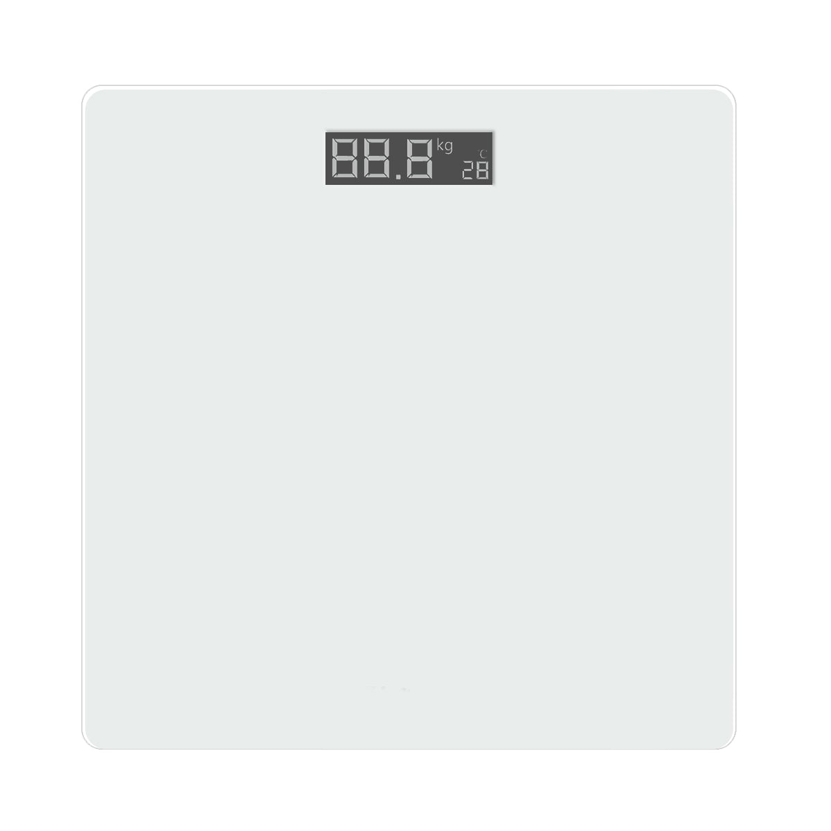 Max 400 lbs/180kg High Precision LIVIN Digital Body Weight Scale Rounded Corners Step-On & Auto-Off Batteries Included Tempered Glass Top Digital Bathroom Scale w/ Large LED Display