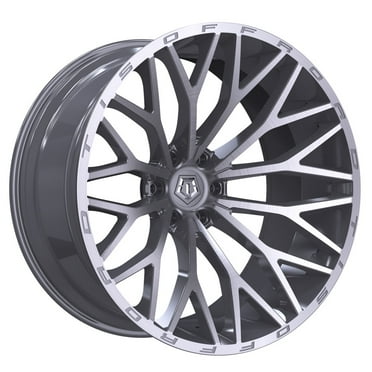 20x12 TIS 566BSM Brushed Silver & Milled Wheel 6x135 (-44mm)