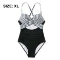 thumbnail image 2 of Maillot de Bain Vintage Deux Pièces Rétro Halter Froncé Taille Haute avec Bas, 2 of 6
