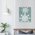 thumbnail image 3 of Nawypu  Snowflakes Wall Picture Set Vintage Winter Canvas Wall Decor Let it Snow Sign Artwork for Home Christmas, 3 of 4