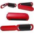 thumbnail image 4 of Folding Hair Brush Mirror Mini Comb Compact Pocket Size Travel Car Gym Purse Bag, 4 of 7
