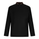 thumbnail image 4 of Blusa y camisa de manga larga con cuello alto para hombre, informal, de color liso, con botones, bolsillos y cuello vuelto, blusa de manga larga, blusa de poliéster para hombre, 4 of 6