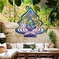thumbnail image 2 of On Sale Hangs 3D Christmas Tree Wind Chimes Pattern Design Home Garden Decoration Outdoor Hanging Decor Gift Shiny Stainless Steel Pendant Rotating Ornaments 13inch, 2 of 8