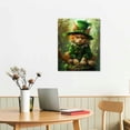 thumbnail image 3 of Nawypu Watercolor St. Patrick's Day gnome, Spring clipart, Watercolour clipart, St. Patrick's Day printable, St. Patrick's Day, Canvas Wall Art, Decor Canvas, 3 of 5