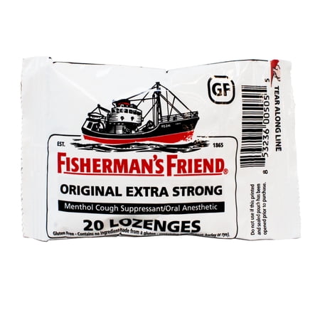 Fisherman's Friend Menthol Cough Suppressant Natural, 20 ct