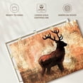 thumbnail image 6 of Elephant Stock Iconic Textured Deer Wall Art - Horizontal Canvas Wall Art - Living Room Wall Decor - Animal Canvas - Orange And Brown Decor - 51" x 34", 6 of 8