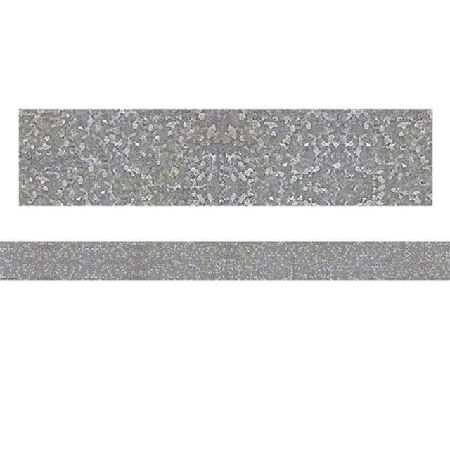 Teacher Created Resources TCR8637-6 Galvanized Metal Straight Border - Pack of 6