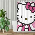 thumbnail image 3 of Hello Kitty Shower Curtain, Anime Home Decoration Curtain with 12 Plastic Hooks 60x72 Inch, 3 of 5
