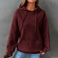 thumbnail image 2 of Lindreshi Sweatshirts for Women Loose Fit Fashion Women's Casual Long Sleeve Round Neck Ladies Sweatshirts Tops Blouse Plain No Pockets Hoodie, 2 of 6