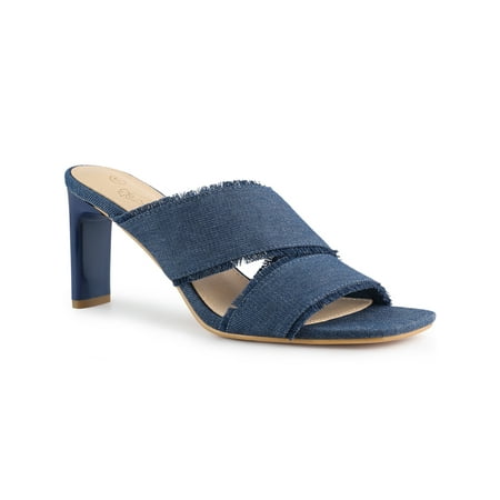 

Perphy Slide Heels Mules Block Heel Sandals for Women