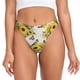thumbnail image 1 of Fotbe Bird Sunflowers Tanga Sin Costuras para Mujer con Estampado – Panties Invisibles, Transpirables y Cómodos para Uso Diario-Medium, 1 of 6