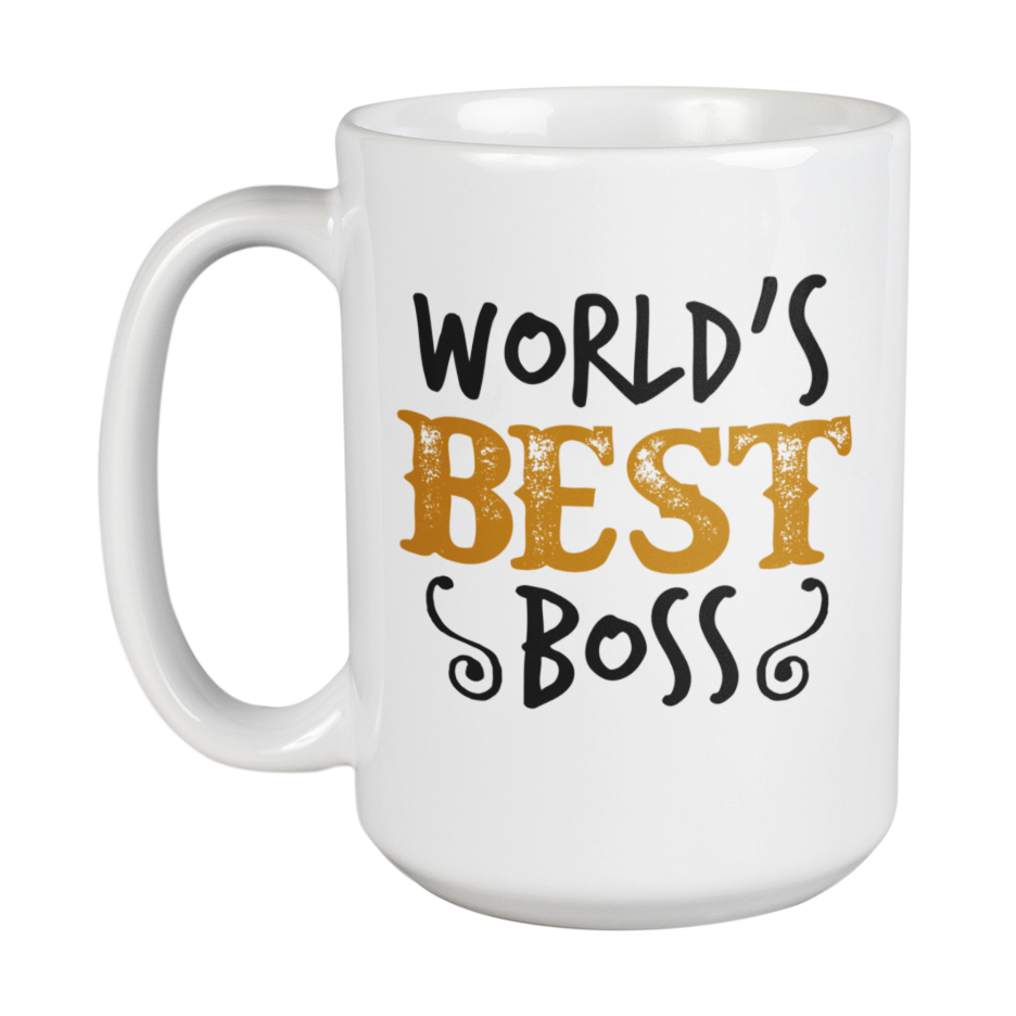 World's Best Boss Novelty Appreciation Coffee & Tea Mug, Drinking Cup