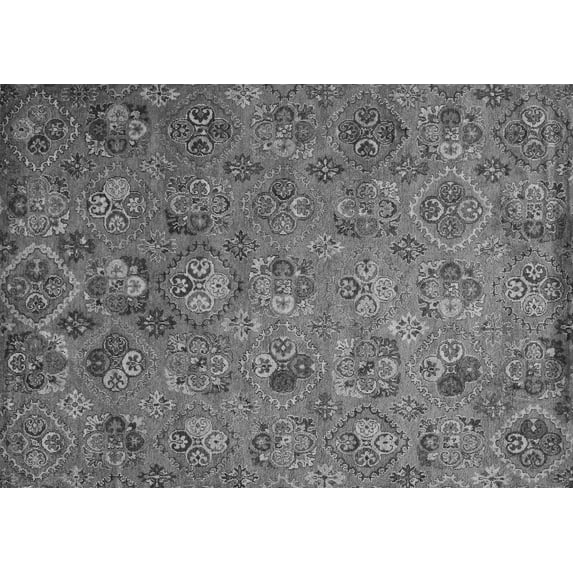 Ahgly Company Indoor Rectangle Abstract Gray Contemporary Area Rugs, 6' x 9'