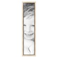 thumbnail image 2 of ArtToFrames 10" x 46" Silver with Black Lip Picture Frame, 10x46 inch Multi Wood Poster Frame (WOM-5193),  Pack, 2 of 7