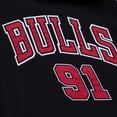 thumbnail image 3 of Men's Mitchell & Ness Dennis Rodman Black Chicago Bulls Name & Number Hoodie, 3 of 5