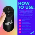 thumbnail image 4 of Bang! Vibrating Rainbow Silicone Rechargeable Anal Plug, Multicolor, 4 of 7