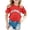 Red, variant on Daznico Boy and Girl Casual California Print Round Neck Loose Short Sleeve T Shirt Top,5-6 Years