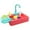 Red, variant on syligr Pretend Play Kitchen Toy for Toddlers Kids Age 3-6, Electric Dishwasher Sink Playset, Role Play Water Play Set with Fruits Vegetables Dishes, Christmas Birthday Gift for Boys Girls