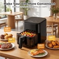 thumbnail image 4 of 3.17 QT Digital Air Fryer - Compact 3QT Small Air Fryer, 800W - Black, 4 of 7