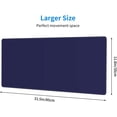 thumbnail image 3 of Navy Blue Mouse Pad Extended Large Gaming Mousepad XL Big Long Oversized Desk Mat Stitched Edges 31.5 X 11.8 Inch for Home Office, 3 of 6