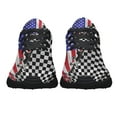 thumbnail image 5 of American flag black white semaphore Shoes Sneakers for Women Men Black Size 7.5, 5 of 7