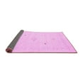 thumbnail image 2 of Ahgly Company Indoor Square Solid Pink Modern Area Rugs, 8' Square, 2 of 4