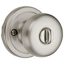Juno Keyed Entry Knob featuring SmartKey® in Satin Nickel
