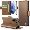 thumbnail image 1 of Funda tipo cartera para Samsung Galaxy S21 Plus 5G con tarjetero y soporte magnético [bloqueo RFID], funda protectora de cuero con tapa para Samsung Galaxy S21 Plus 5G de 6,7 pulgadas, 1 of 6