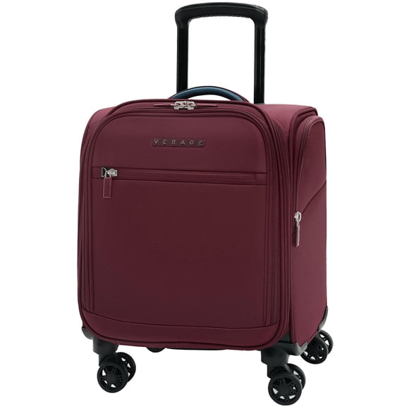 Verage Carry On Underseat Luggage with Wheels & USB Port, Wheeled Spinner Bag Carry-on Luggages for Airlines, Lightweight Suitcase Men Women, Pilots and Crew (Upgrade-14-Inch Plus)