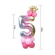 thumbnail image 2 of Toystoory 32 pulgadas 1 2 3 4 5 6 7 8 9 de dígitos de oro rosa globos de papel de aluminio boda cumpleaños Baby Shower fiesta decoración Kits de decoración para fiestas Oro rosa Número 5 Toystoory HA002851-06, 2 of 6