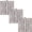 Antique Nickel, variant on Stone Harbor Hardware 3-1/2" Door Hinges, Square Corner, Satin Chrome, 2-Pack