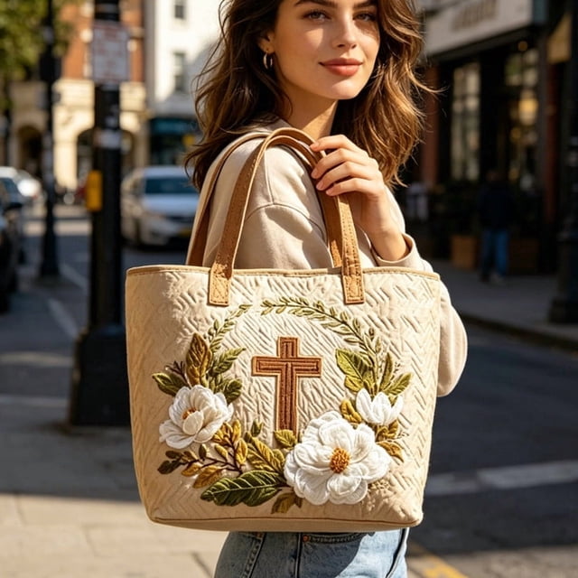 shyuyusa Printed Pattern Crossbody Bag Lightweight Shoulder Tote Large Capacity Design for Daily Commute Shopping and Outdoor Carrying Use