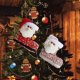 thumbnail image 3 of Botas de Papá Noel con lentejuelas y medias navideñas: paquete de 2 adornos colgantes para árboles, 3 of 4