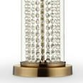 thumbnail image 2 of Benzara BM240917 Table Lamp with Cylindrical Drum & Stacked Crystals, Gold, 2 of 5