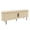 Oak, variant on IVV Oval TV Cabinet with Fluted Sliding Doors, Modern Media Console Entertainment Stand with Metal Legs & Anti-Slip Pads for Home Office, 58" x 14" x 23", Oak Finish
