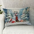 thumbnail image 2 of Merry Christmas Doberman Pinscher Enjoys Woofmas Winter Xmas Holiday Quilt Pillowcase Doberman Dog Lover Gifts Throw Pillow Cover Bed Home Decor - 02022, 2 of 5