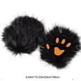 thumbnail image 4 of Guantes de Disfraz de Halloween, Lindos Guantes Largos con Forma de Garra, de Medio Dedo | Accesorios de Cosplay | Negro, Azul Cielo, Café, Gris, Verde | Poliéster | 24 X 26 Cm | 120 G | Actividades, 4 of 7