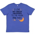 thumbnail image 3 of Inktastic I Love My Great Grandpa To The Moon and Back Youth T-Shirt, 3 of 5