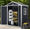 Dark Gray: 6' x 4', variant on SYNGAR 306GAL All-Weather Resin Outdoor Storage Shed & Cabinet - Lockable Double Door Design for Garden Tools, Pool Equipment, Bikes & Yard Accessories