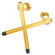 thumbnail image 4 of Juego de manijas separadas de aluminio con horquilla de manillar con clip universal para motocicleta de 43 mm (dorado), 4 of 5