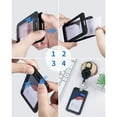 thumbnail image 3 of Uniclife ID Badge Holder with Double-sided Windows Vertical Hard Plastic Case Black Card Protector Pouch for Office School ID Credit Cards Proximity Key Cards Driver’s Licenses and Passes, 3 Pack, 3 of 7