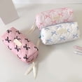 thumbnail image 6 of Elegant Bowknot Pencil Case 7.55x3.38x2.91Inch Large Pen Bag Pencil Pouches Travel Cosmetic Bag for Student Women Adult, 6 of 11