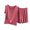 Red, variant on SwiftWear Women's Summer Modal Pajama Set– Soft Ruffled Trim Lightweight Loose Sleepwear & Lounge Set, Solid Color Breathable PJs for Cozy Home & Bedtime
