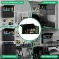 thumbnail image 5 of IKIMI Metal Garage Cabinet with Up-Flip Door, Lockable Wall Mounted Storage Cabinet for Garage, Basement, Utility Room, Black, 5 of 8