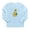Sky Blue, variant on - Chickadee Bird & Sunflower Flower Watercolor Long - Long Sleeve Infant T-Shirt
