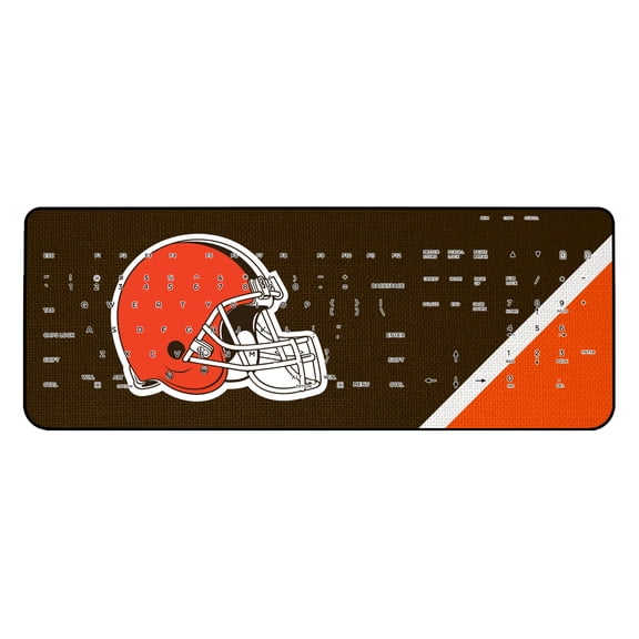Cleveland Browns Diagonal Stripe Wireless Keyboard